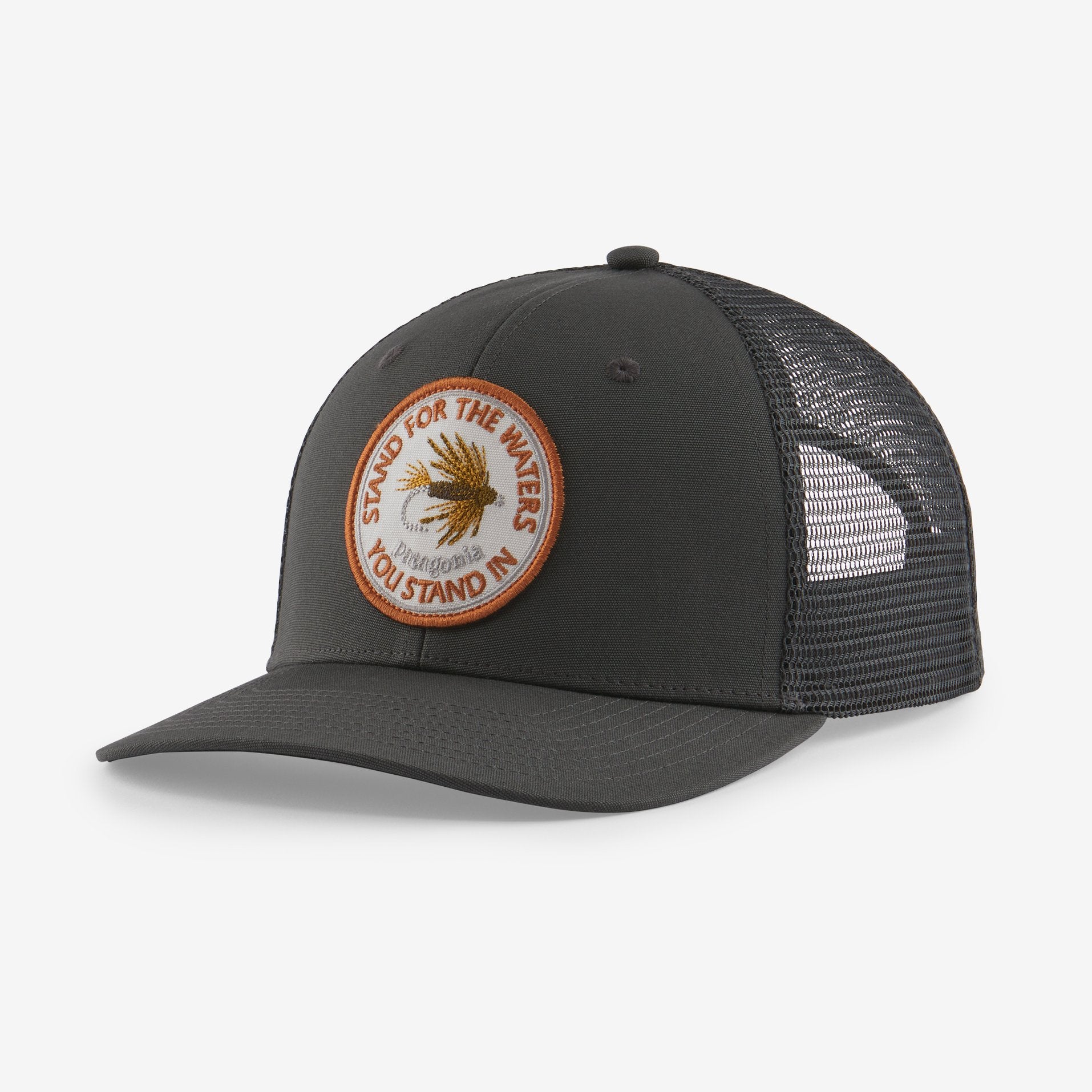 Patagonia Take a Stand Trucker Hat Forge Grey - Stand for the Waters