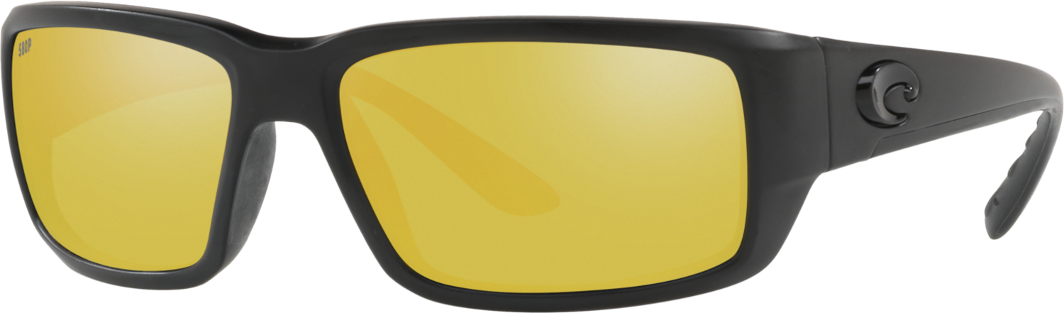 Costa Fantail Sunglasses Blackout Frame Sunrise Silver Mirror 580 Polycarbonate 