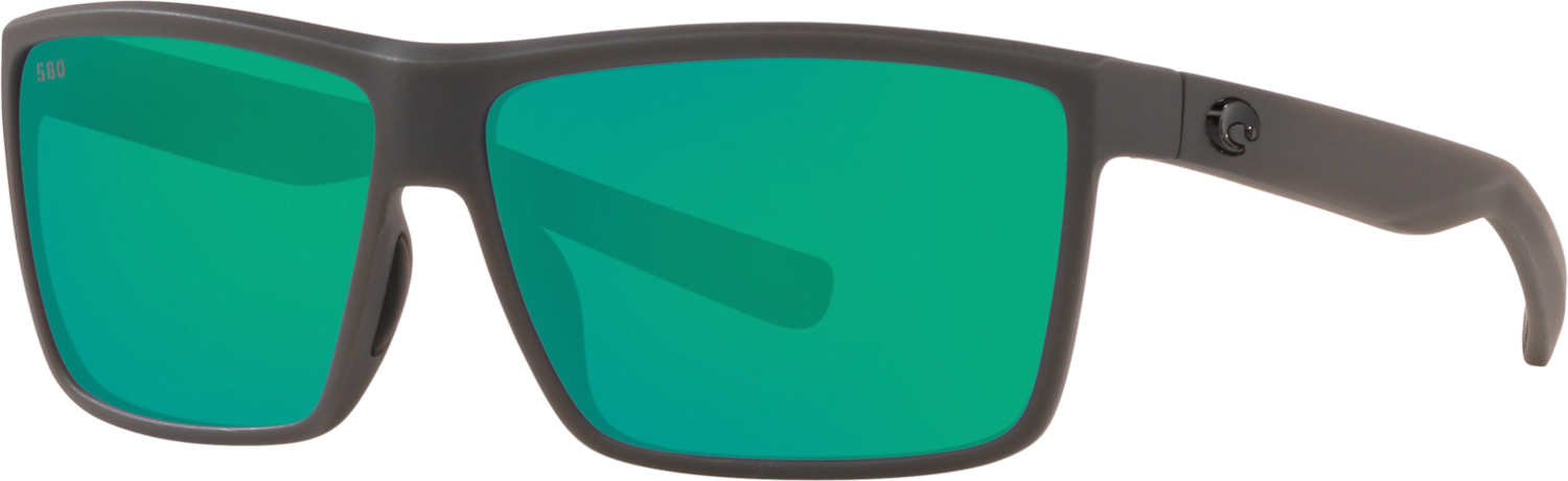 Costa Rinconcito Sunglasses Matte Gray Frame Green Mirror 580 Glass