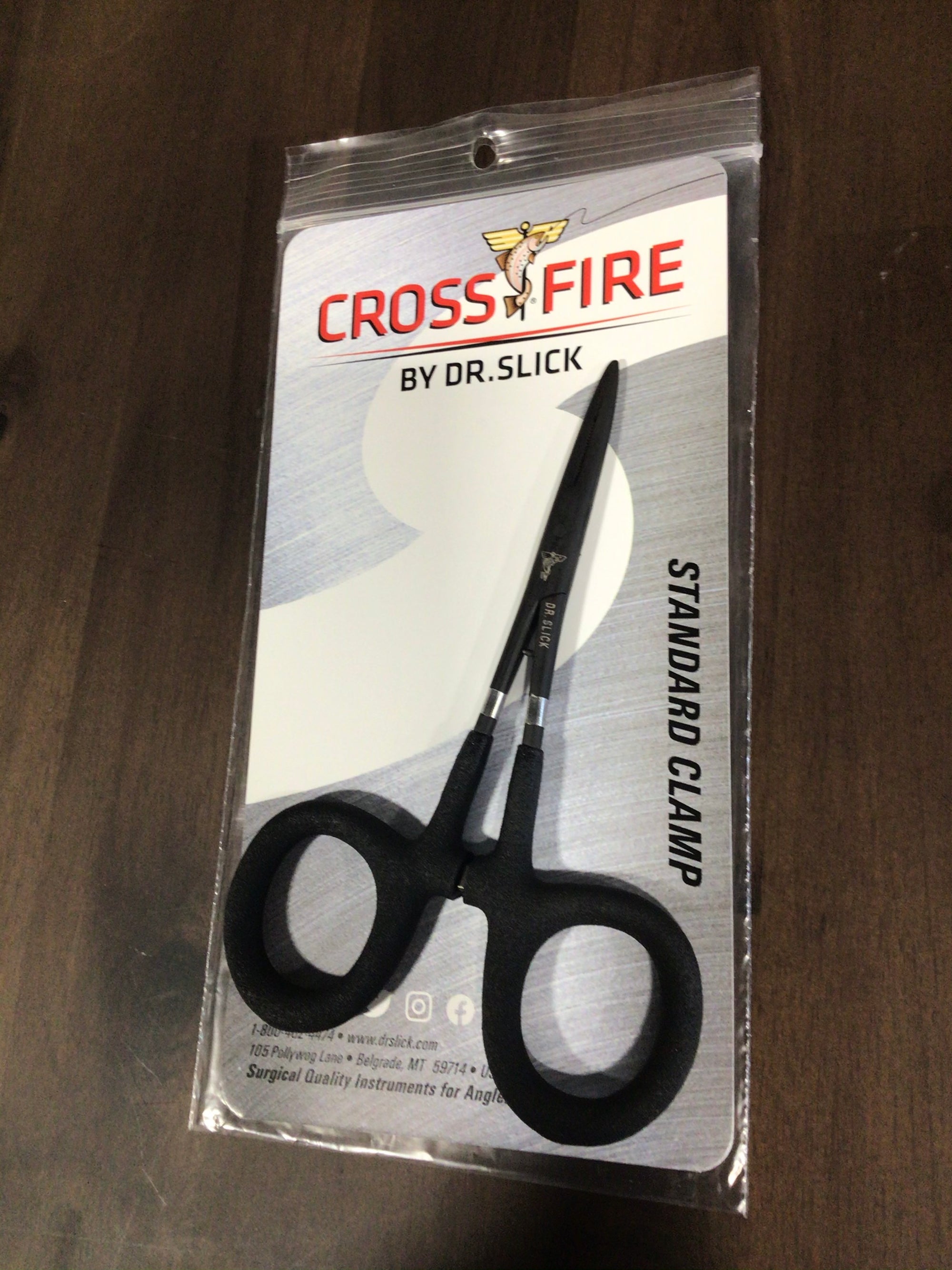 Dr. Slick Crossfire 5" Clamp with Black Textured Rubber Loops