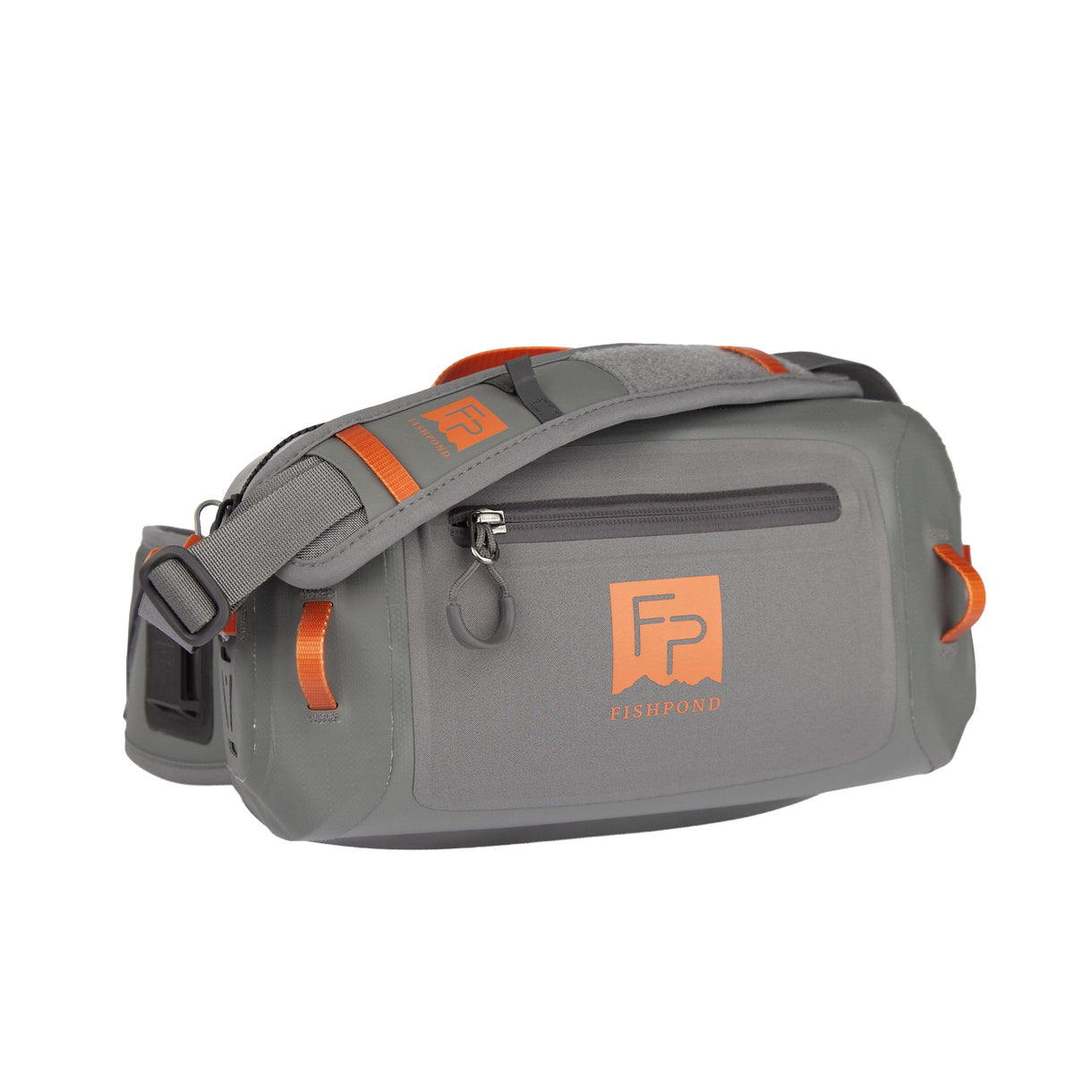 Fishpond Thunderhead HD Lumbar Pack, Overcast Grey, front view