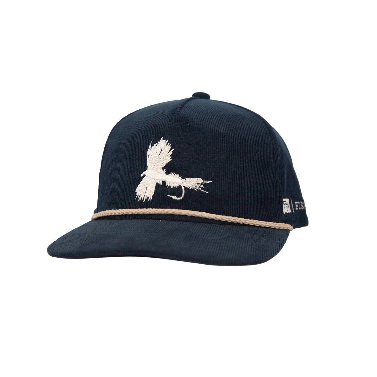 Fishpond Ausable Corduroy Hat - Navy, front three-quarter view