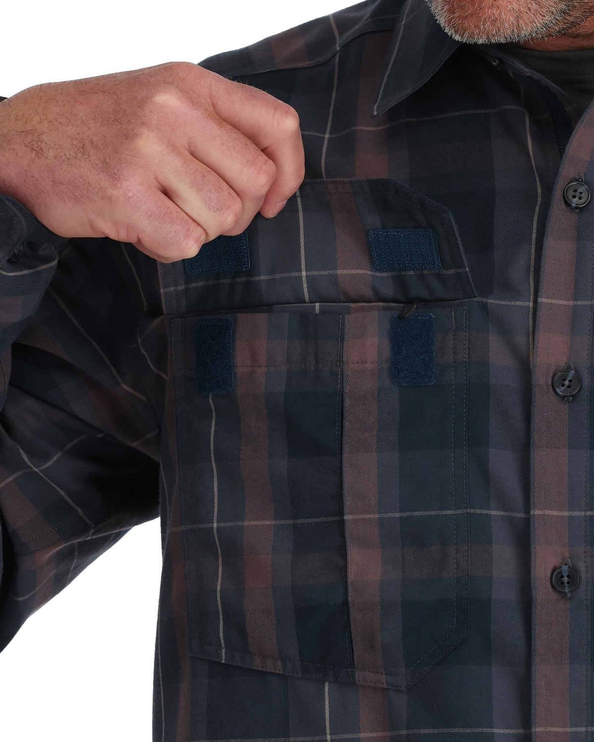 Simms Coldweather Shirt - Dolomite Logan Plaid