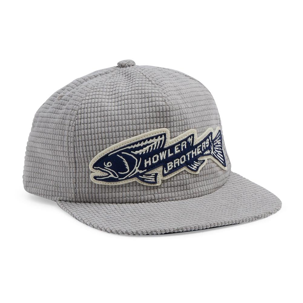 Howler Brothers Snapback - Trout Bolt : Grey Grid Corduroy