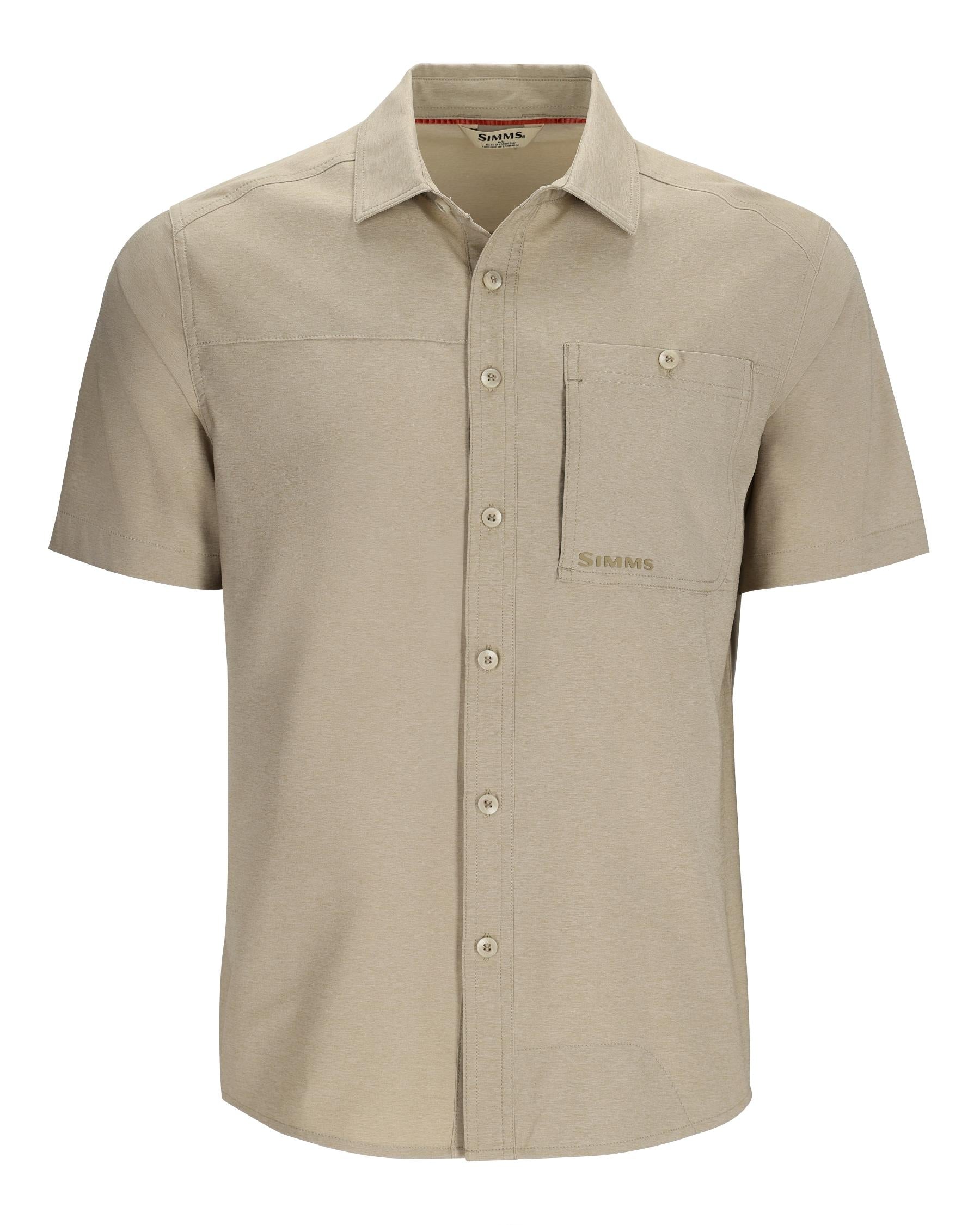 SIMMS CHALLENGER SHORT SLEEVE SHIRT - STONE