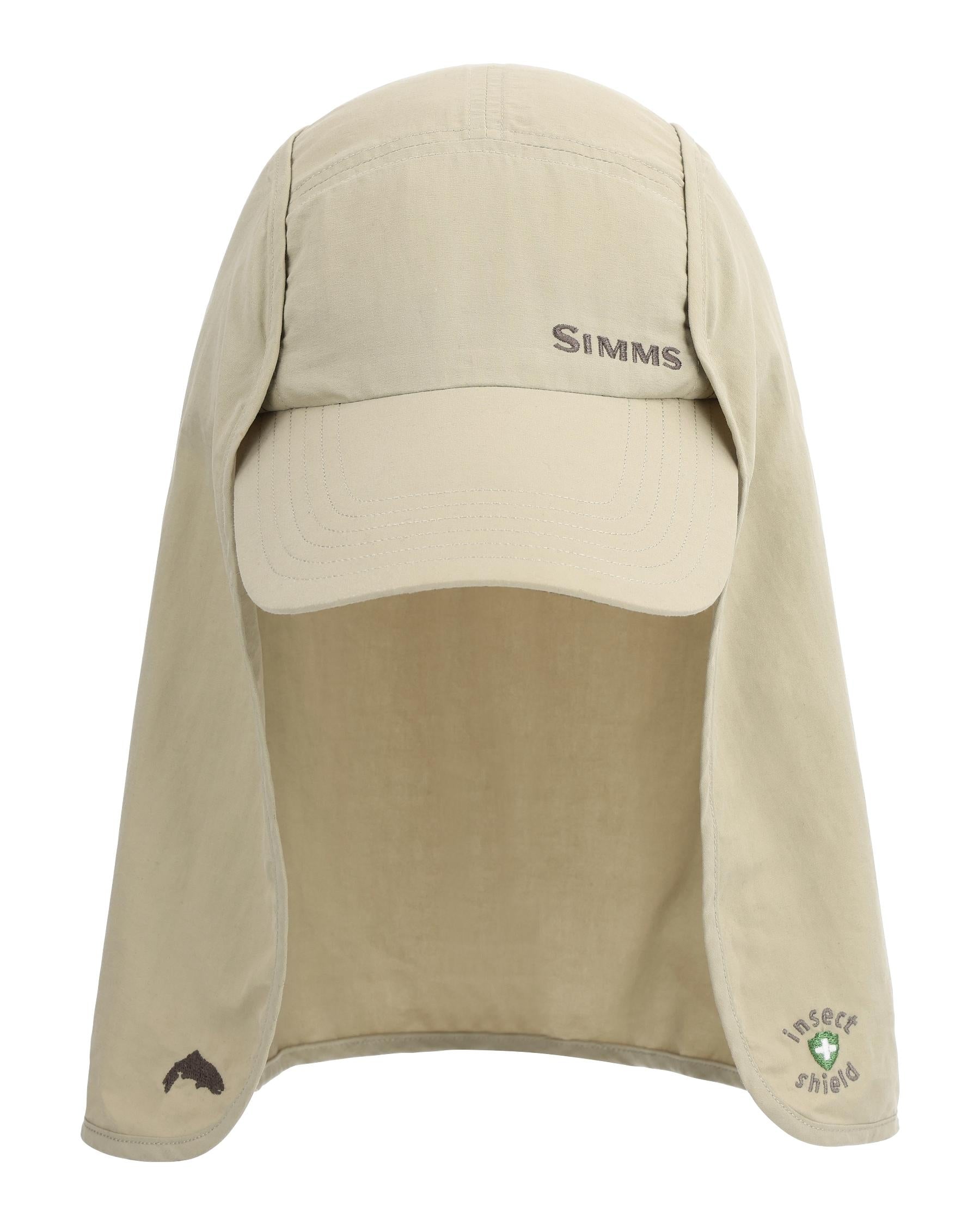 SIMMS BUGSTOPPER SUNSHIELD CAP STONE