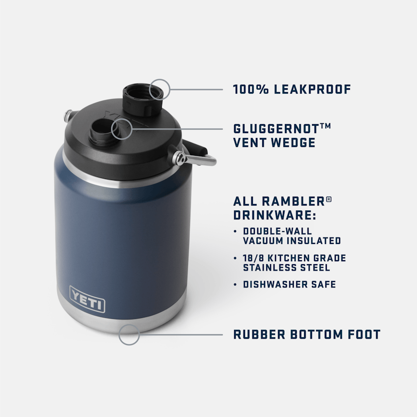 YETI Half Gallon Jug Black