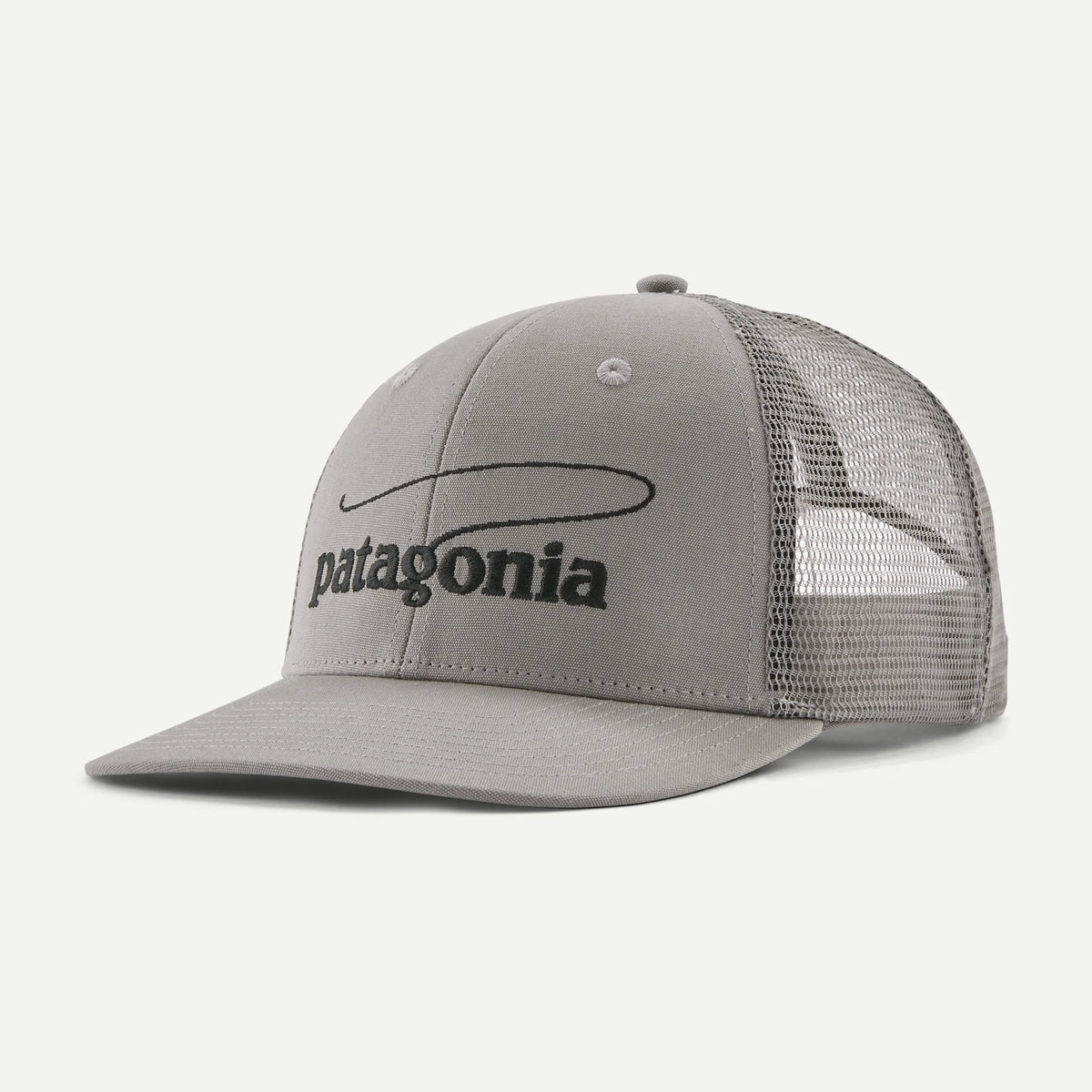 Patagonia Take a Stand Trucker Hat - Grey Casting logo