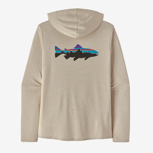 Patagonia Capilene Cool Daily Graphic Hoody -  Fitz Roy Trout: Pumice X-Dye