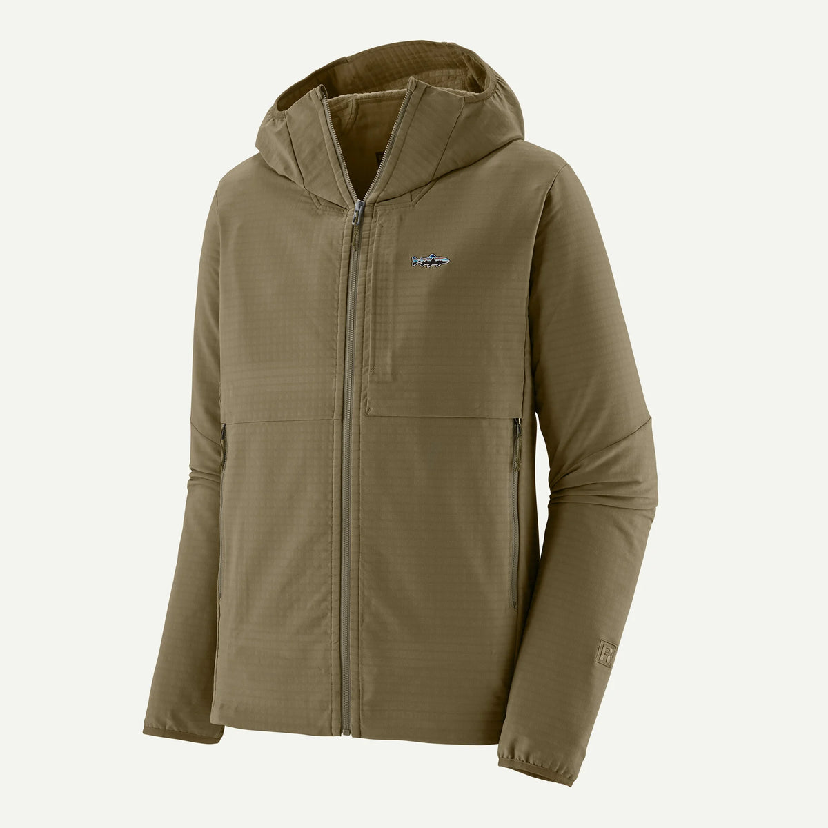 Patagonia R1 TechFace Fitz Roy Trout Hoody - Dark Ash