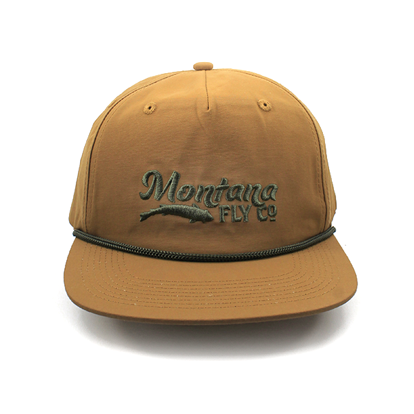 MFC Flatbill Snapback - Retro Fish Logo Umber