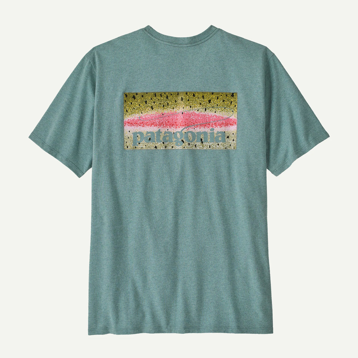 Patagonia Take a Stand Responsibili-Tee - Rainbow Run: Blue Sage