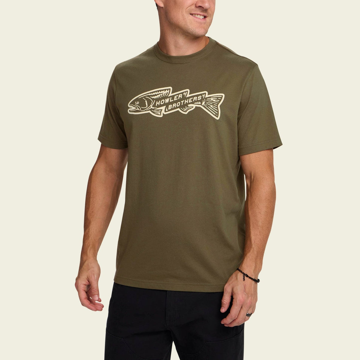 Howler Brothers Trout Bolt T Shirt - Ivy Green