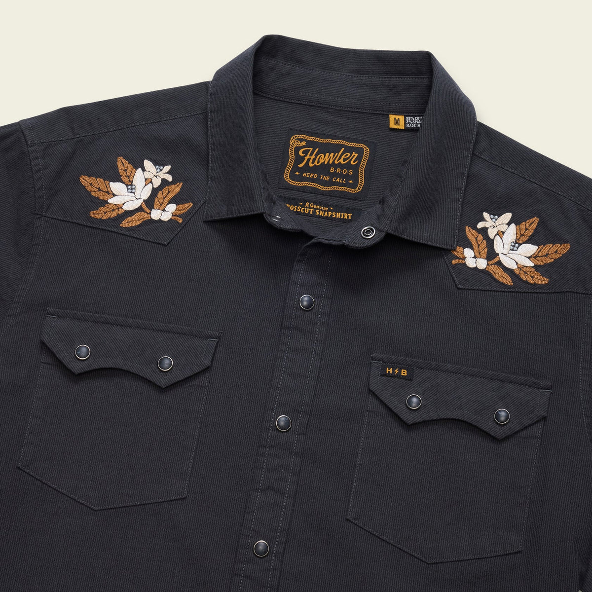 Howler Brothers Crosscut Deluxe Orange Blossoms : Antique Black