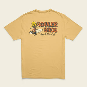 Howler Brothers Cotton T-Shirt - El Monito Surfs : Rattan