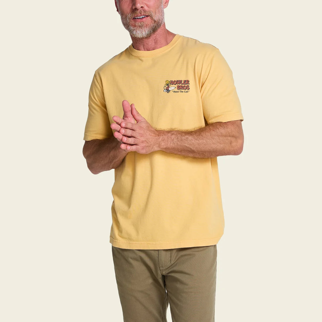 Howler Brothers Cotton T-Shirt - El Monito Surfs : Rattan