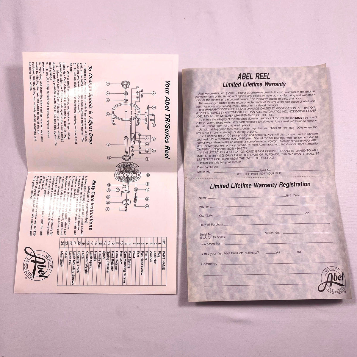 Abel No. 3N Ported Fly Reel