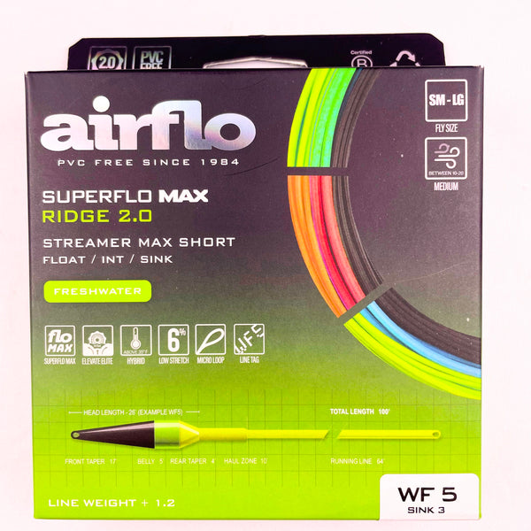Airflo Superflo Max Ridge 2.0 Streamer Max Short 2026 | Motor City Anglers