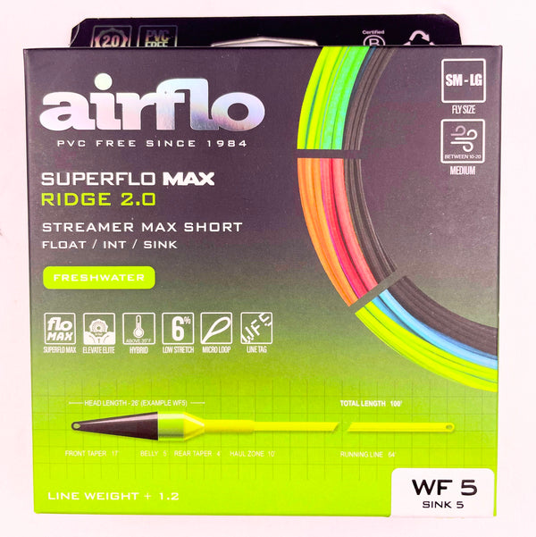 Airflo Superflo Max Ridge 2.0 Streamer Max Short 2026 | Motor City Anglers