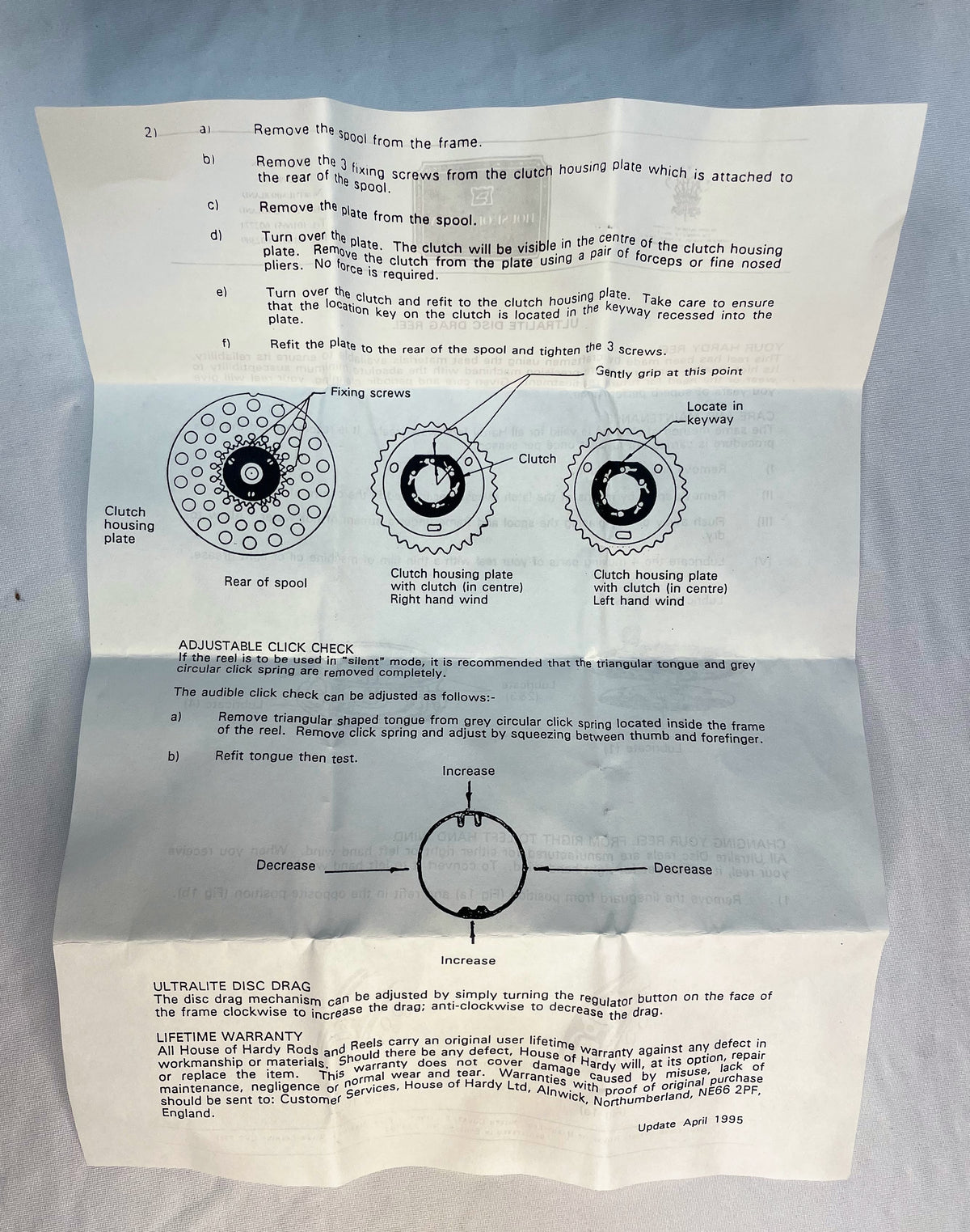 HARDY ULTRALITE DISC SALMON WITH SPOOL