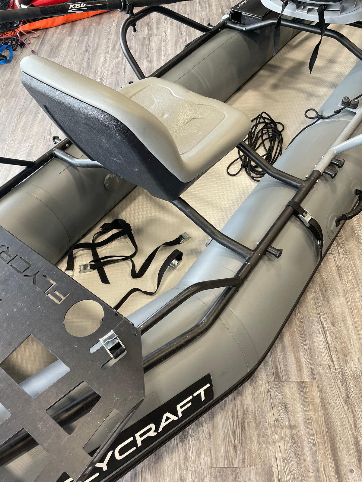 FLYCRAFT INFLATABLE FISHING BOAT: STEALTH FISHERMAN PACKAGE (2 MAN)