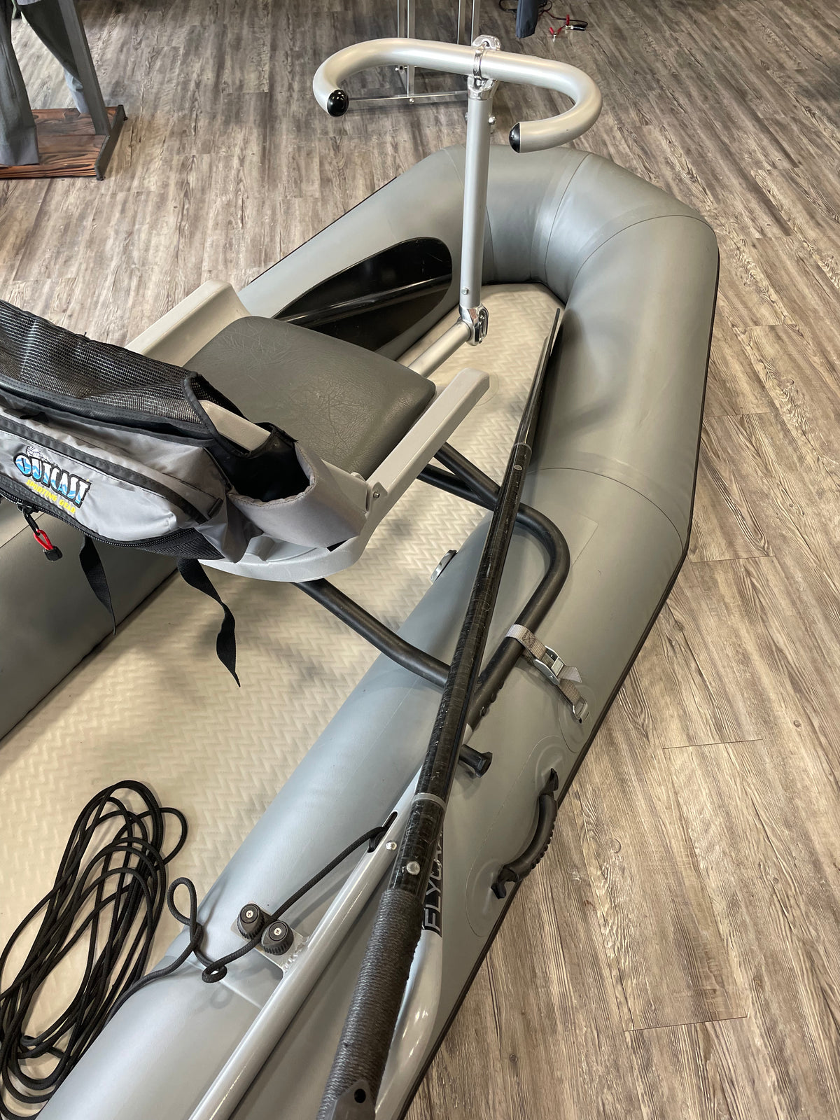 FLYCRAFT INFLATABLE FISHING BOAT: STEALTH FISHERMAN PACKAGE (2 MAN)