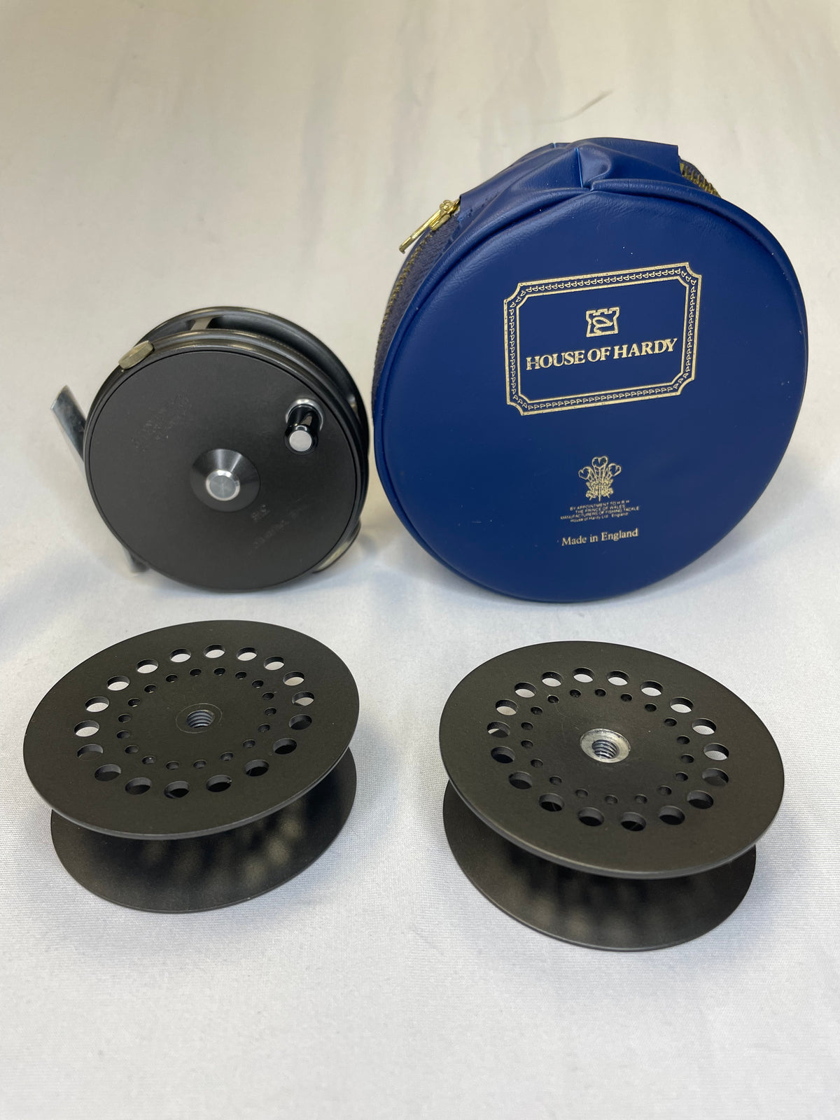 Hardy Perfect 3 1/8&quot; Fly Reel and 2 Spare Spools