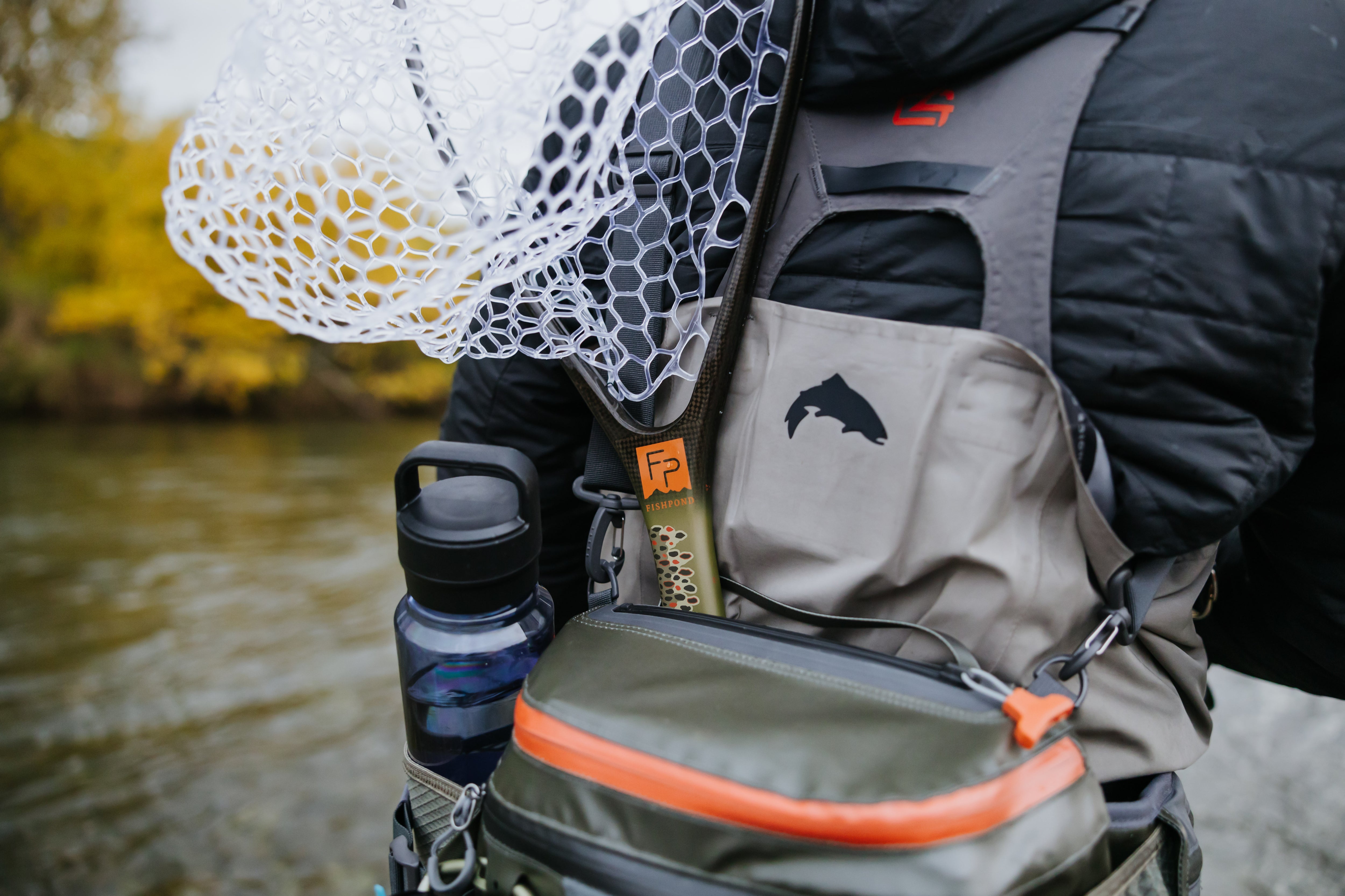 brown trout fishing net Fishpond Nomad Middle Fork Net - Brown Trout