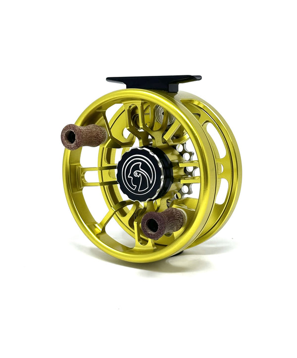 Fair Chase 6-8wt Click Pawl Fly Reel- Clear on Blue - Cubalaya