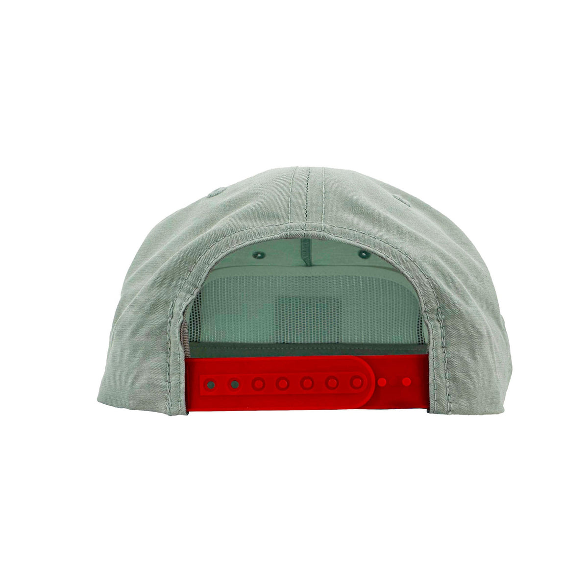 Lamson Flat Bill Rope Cap - Seafoam With Red Rope