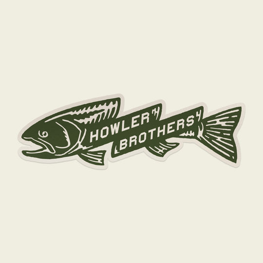 Howler Brothers Trout Bolt sticker