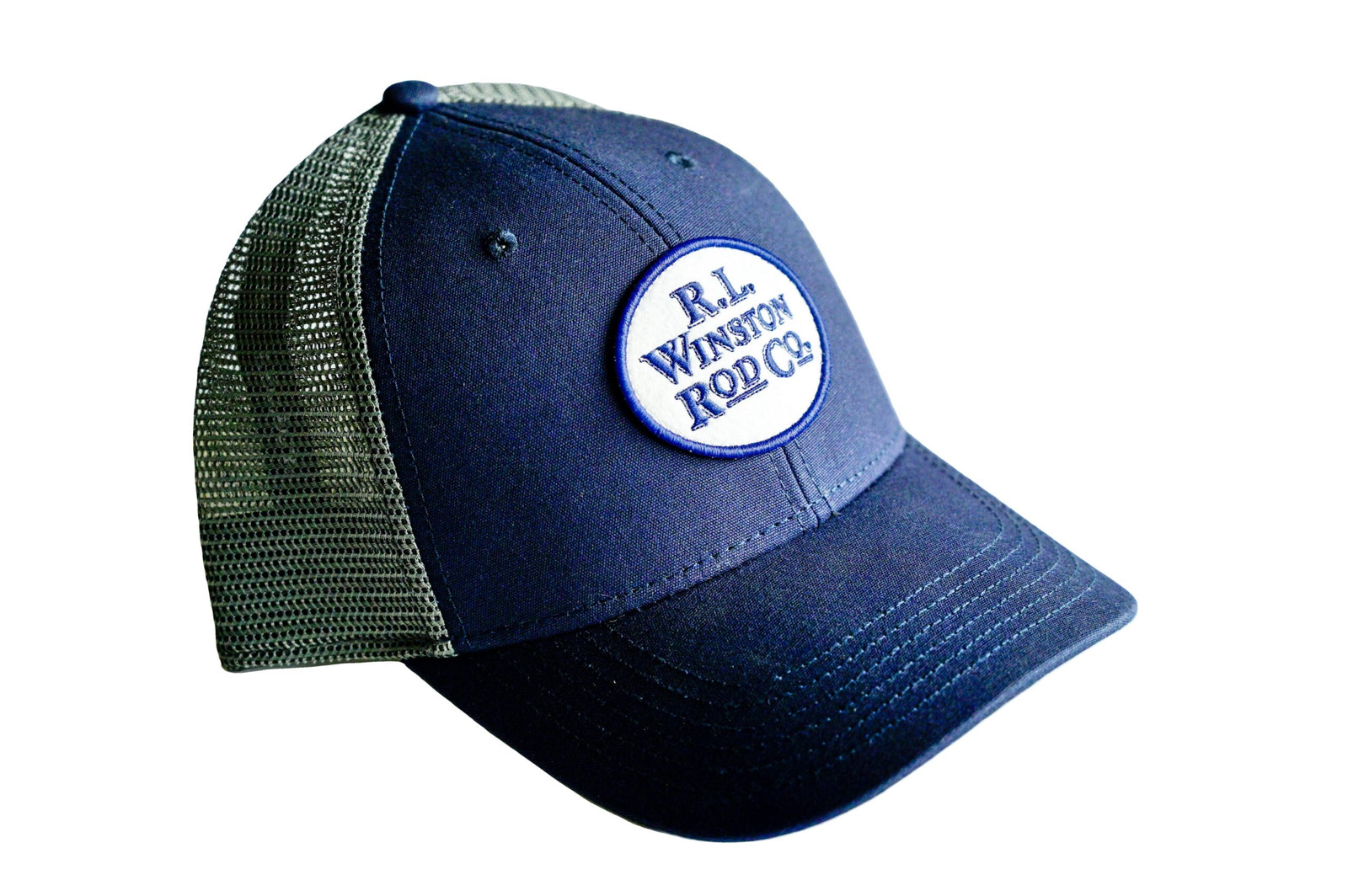 WINSTON TAILOUT LOGO TRUCKER HAT NAVY