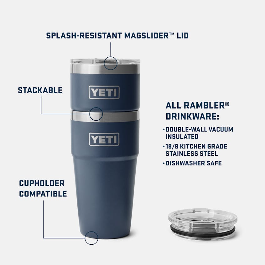 YETI Rambler 20 oz Stackable Cup  WITH MAGSLIDER LID