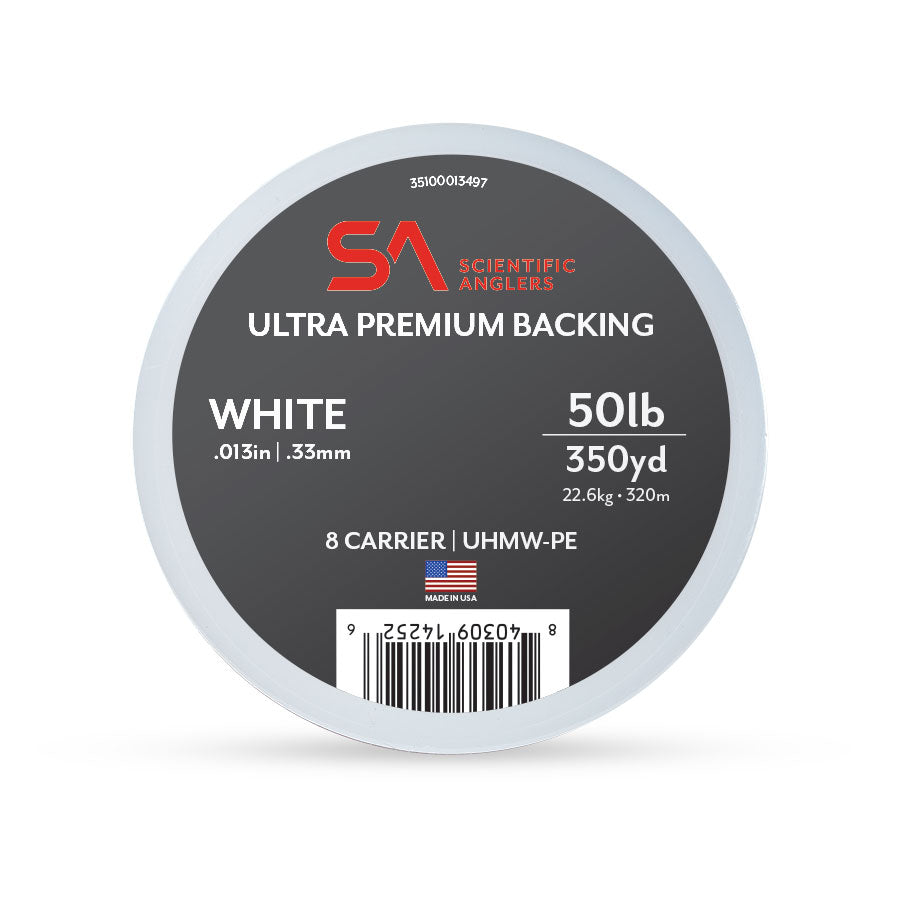 SCIENTIFIC ANGLERS ULTRA PREMIUM BACKING 50LB 350 YD WHITE