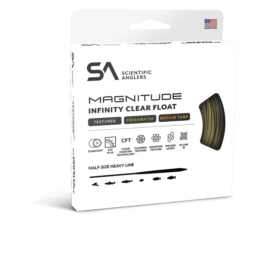 SCIENTIFIC ANGLERS MAGNITUDE TEXTURED INFINITY 10' CLEAR FLOAT TIP