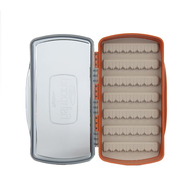 Fishpond Tacky Pescador Fly Box - Medium- Clear- Burnt Orange