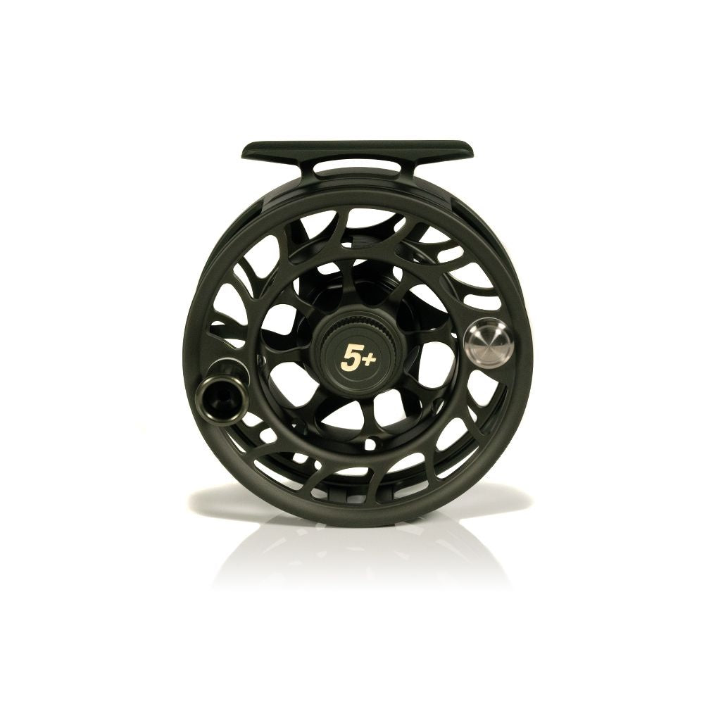 Hatch Iconic Fly Reel - 5+ Large Arbor - Gargoyle Green