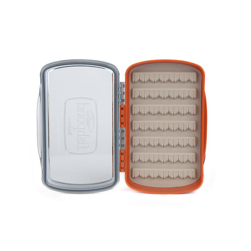 Fishpond Tacky Pescador Fly Box- Small - Clear- Burnt Orange