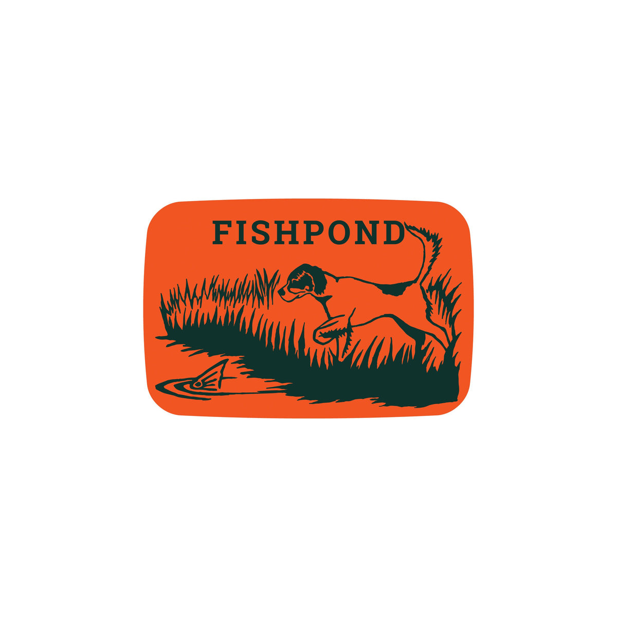 Fishpond Thermal Die Cut Sticker On Point 5"