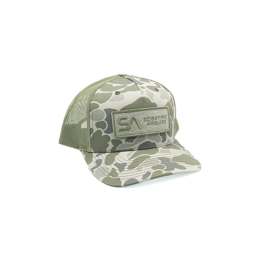 SCIENTIFIC ANGLERS CLASSIC CAMO HAT GREEN/GREY