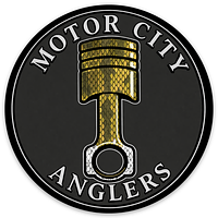 Motor City Anglers Logo Bass Circle With Text