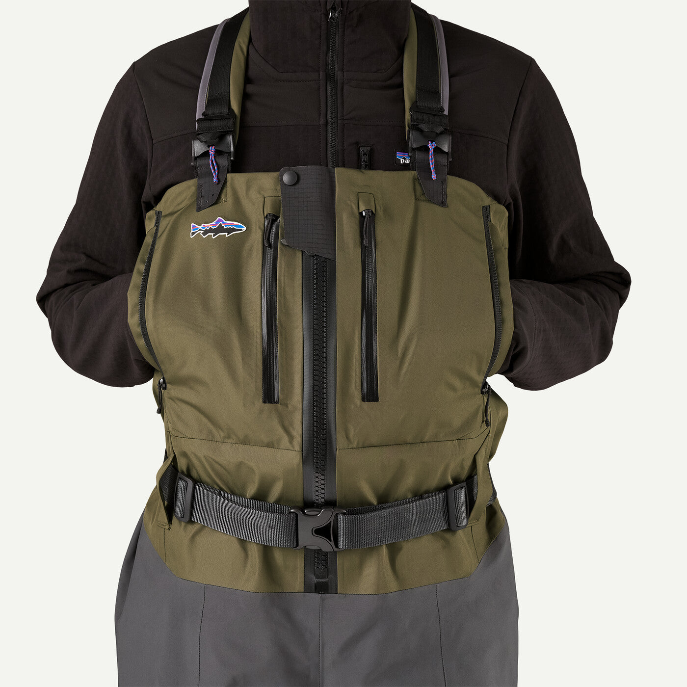 Patagonia Swiftcurrent Expedition Zip Front Waders - Basin Green