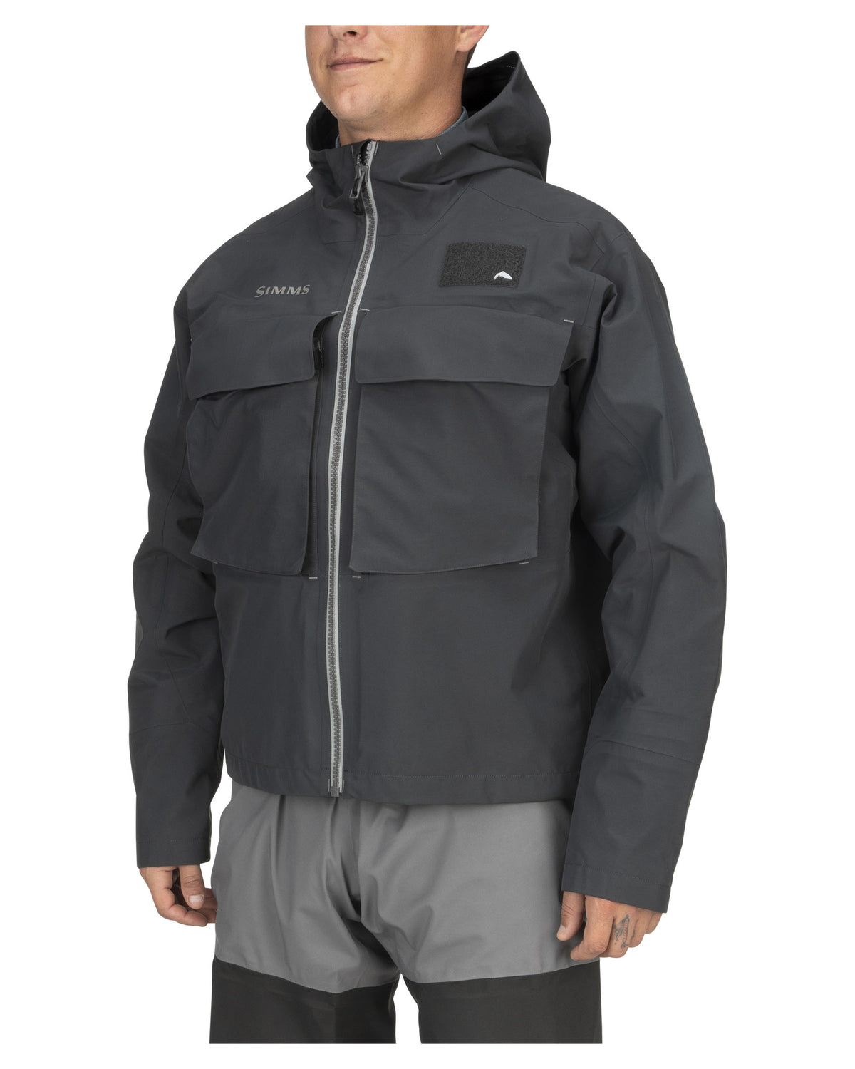 Simms Guide Classic Jacket Carbon Side