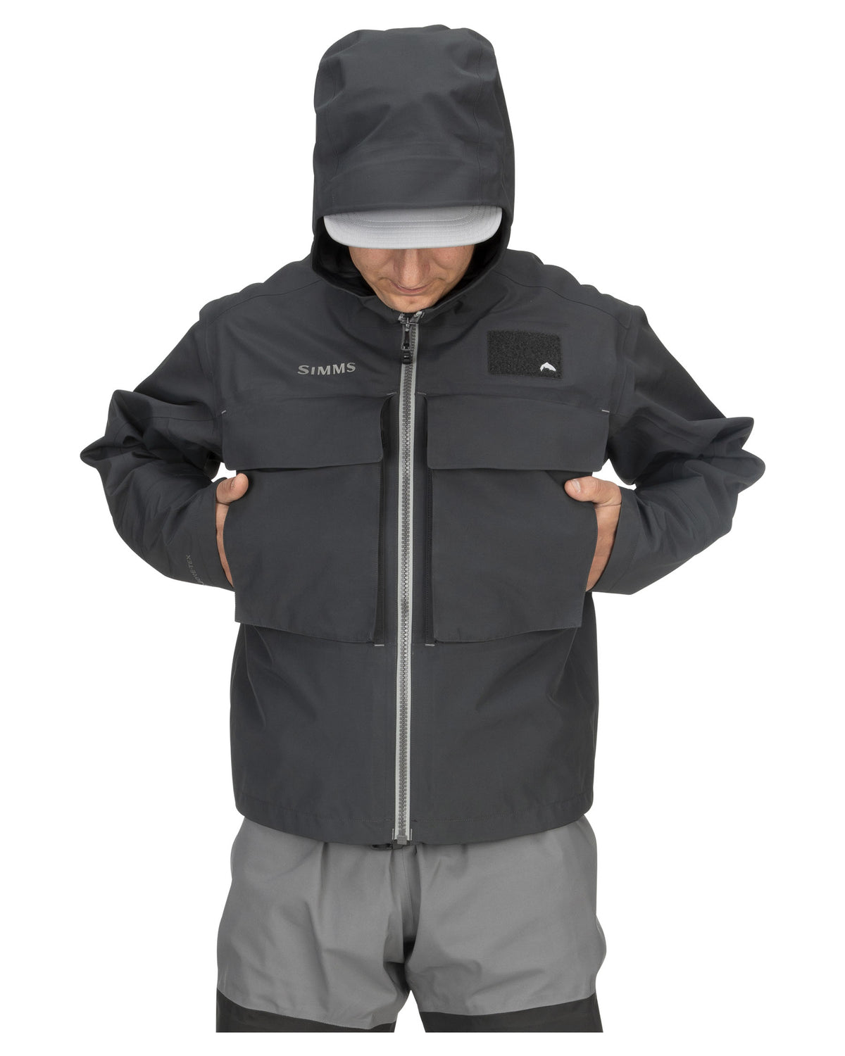 Simms Guide Classic Jacket Carbon Top