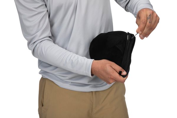 Simms Flyweight Access Jacket Black Packed into stuff sack