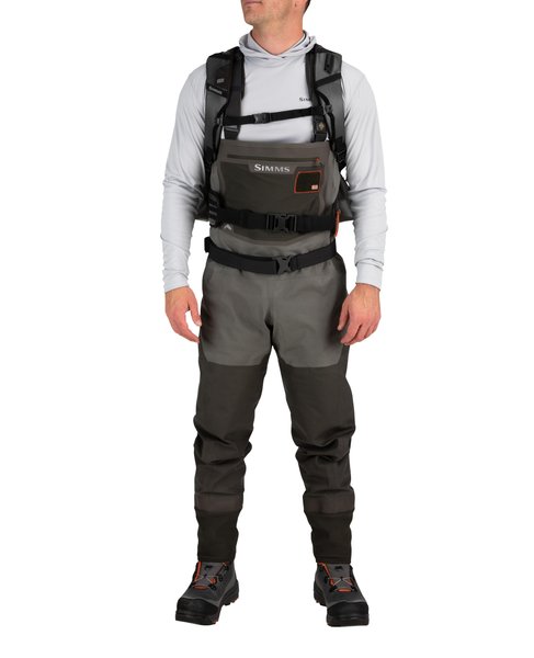 Simms G3 Guide Backpack Anvil On Body Front