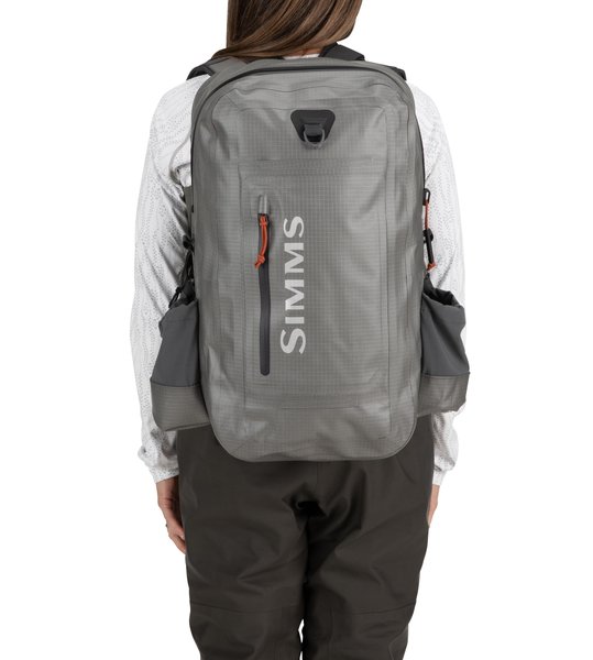 Simms Dry Creek Z Backpack Steel on Body Back