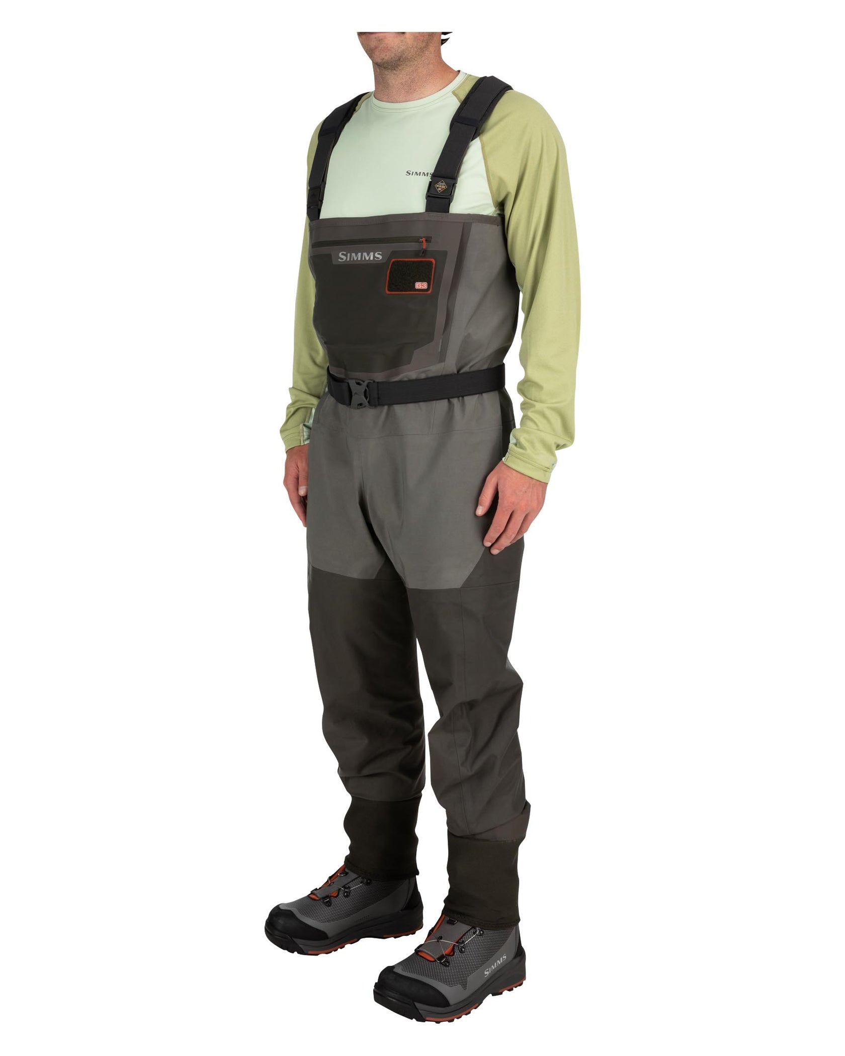 Simms M's Confluence Waders - Stockingfoot Graphite / XL 12-13