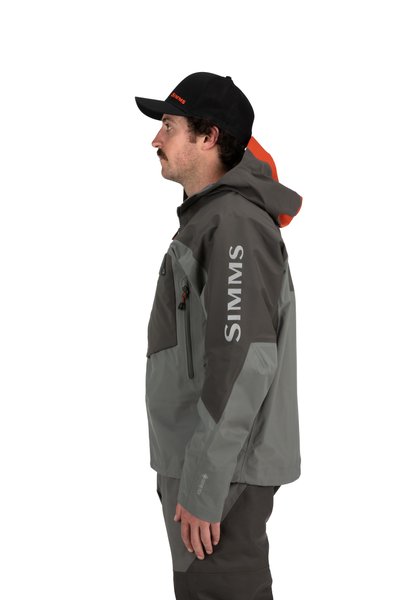 Simms G3 Guide Jacket Gunmetal On Body Side