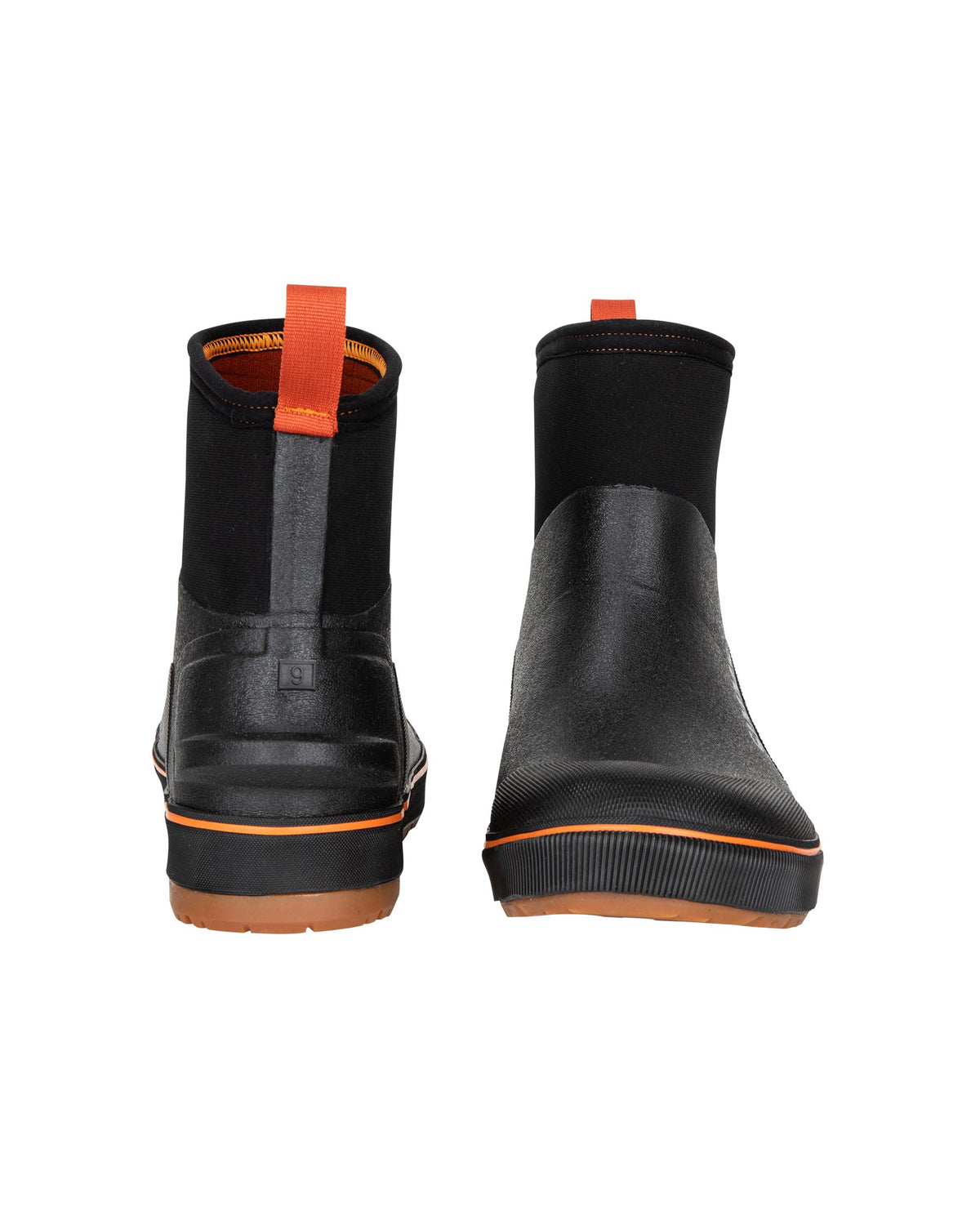 Simms Ms Challenger 7&quot; Boot Black Front and Rear view